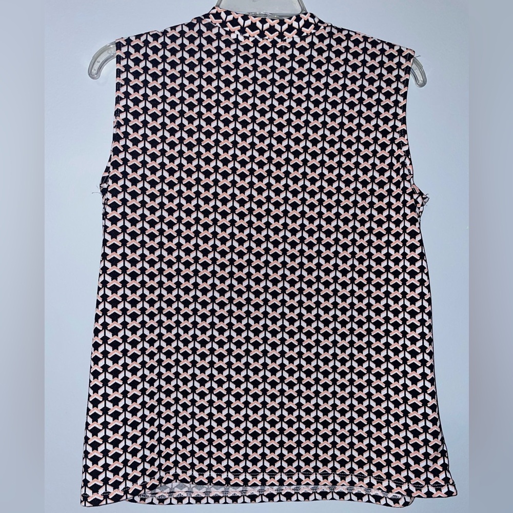 ☕️Adrienne Vittadini Stylish Black and Pink Women's Top - Picture 4 of 6